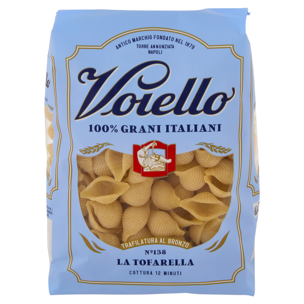 Voiello Pasta La Tofarella N°138 grano Aureo 100% italiano Trafilata bronzo 500g
