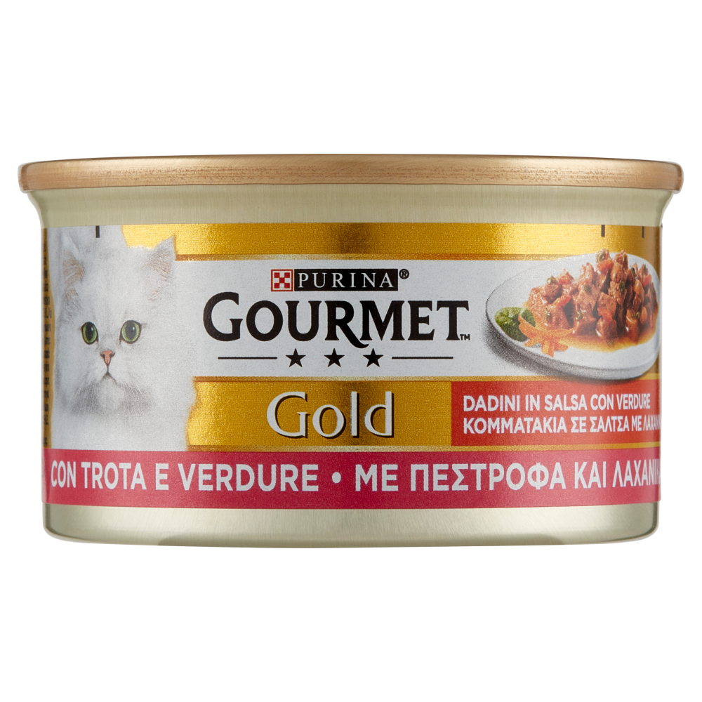 PURINA GOURMET Gold Dadini in Salsa con Verdure con Trota e Verdure 85 g