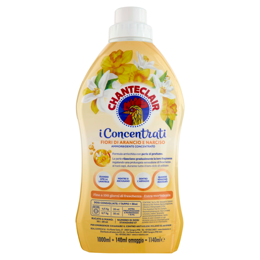 Chanteclair i Concentrati Fiori di Arancio e Narciso Ammorbidente Concentrato 1140 ml