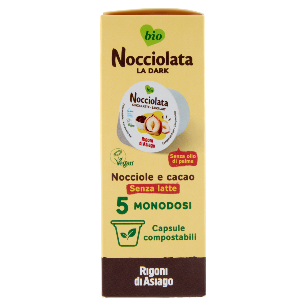Rigoni di Asiago Noccolata la Dark Senza Latte bio 5 x 20 g