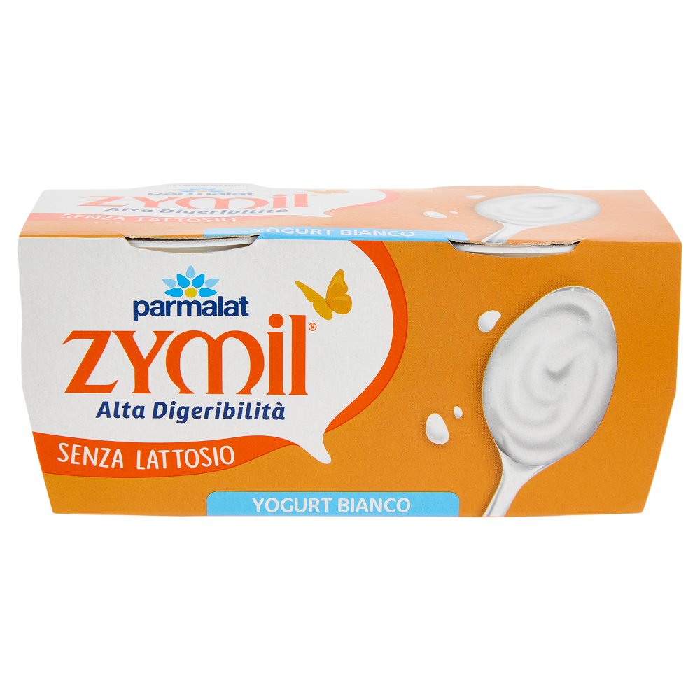 ZYMIL Alta Digeribilit&agrave; Senza Lattosio Yogurt Bianco 2x125g