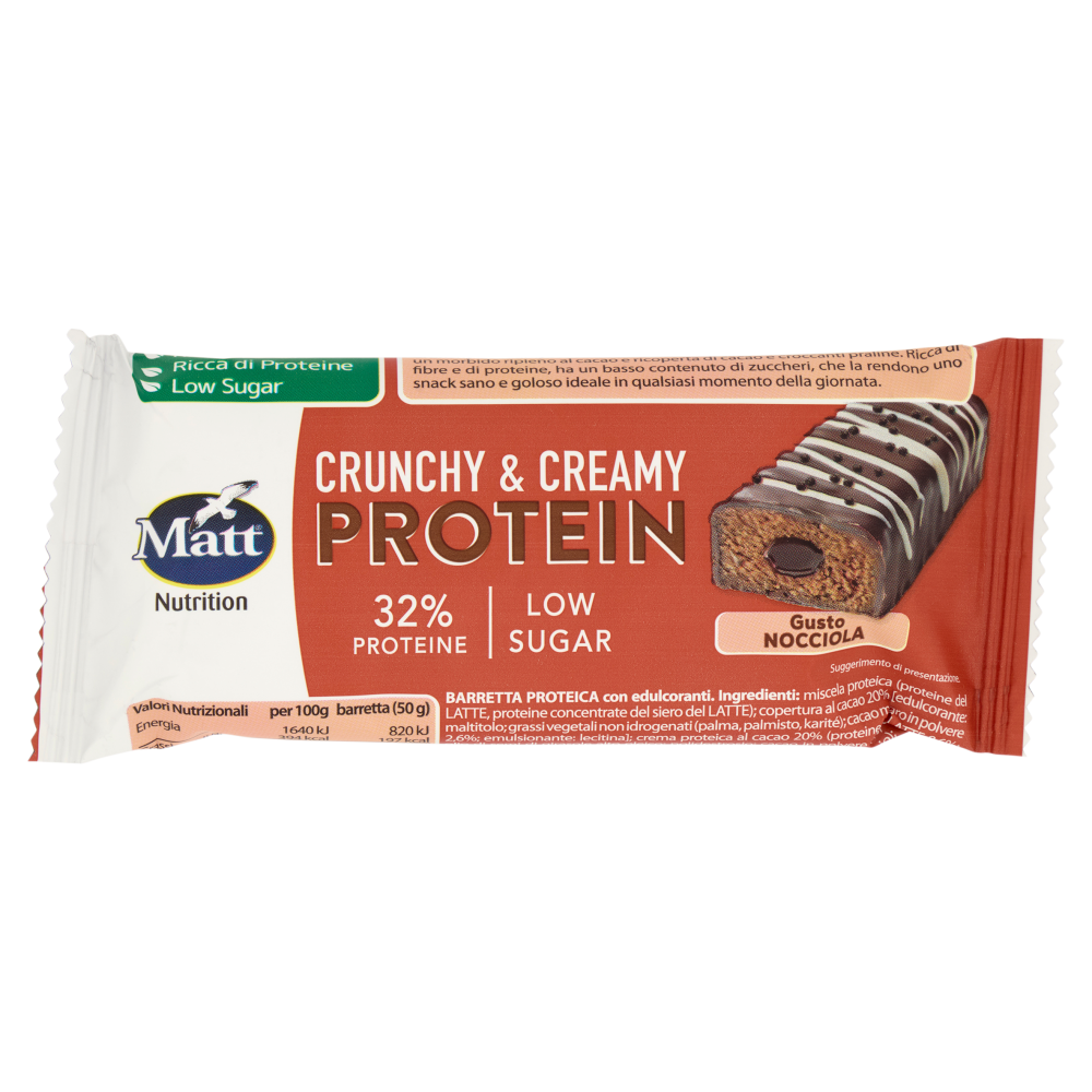 Matt Nutrition Crunchy & Creamy Protein Gusto Nocciola 50 g
