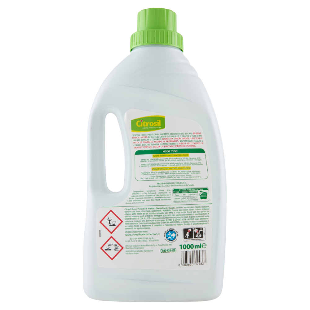 Citrosil Home Protection Additivo Disinfettante con vere essenze di agrumi 1000 ml