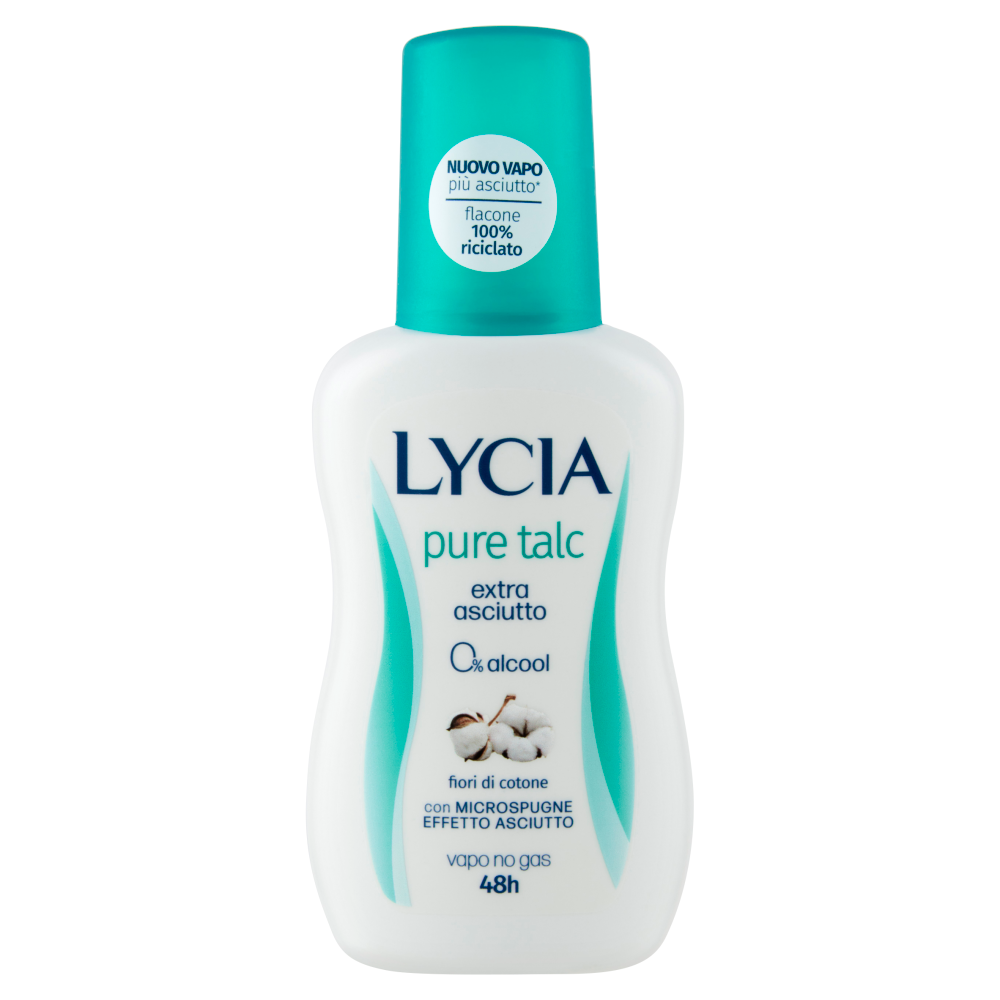 Lycia pure talc Deodorante Vapo fiori di cotone 75 ml