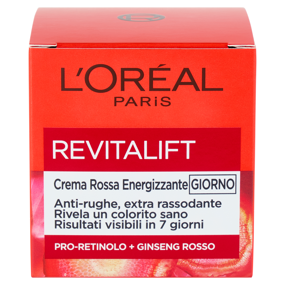 L'Or&eacute;al Paris Revitalift Crema Rossa Energizzante Giorno Anti-rughe 50 ml
