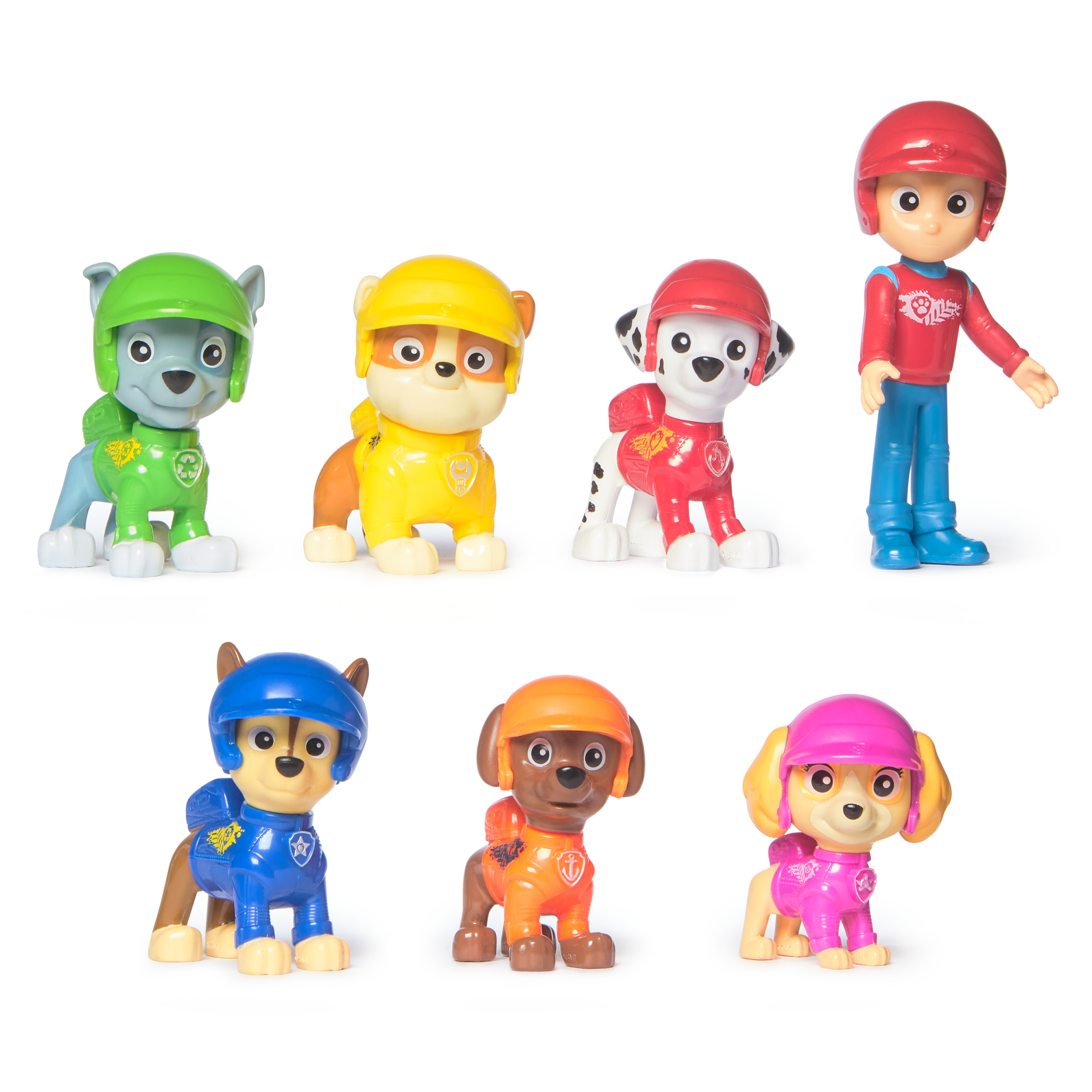 PAW Patrol , Confezione Regalo con Personaggi Giocattolo, con 7 Personaggi Collezionabili, Giocattoli per Bambini e Bambine, 3+ Anni