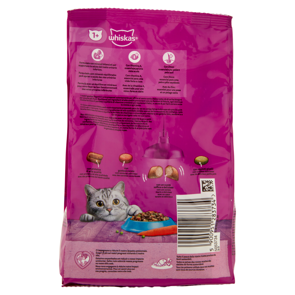 Whiskas Crocchette Cibo Secco Gatto con delizioso Tonno 300 g