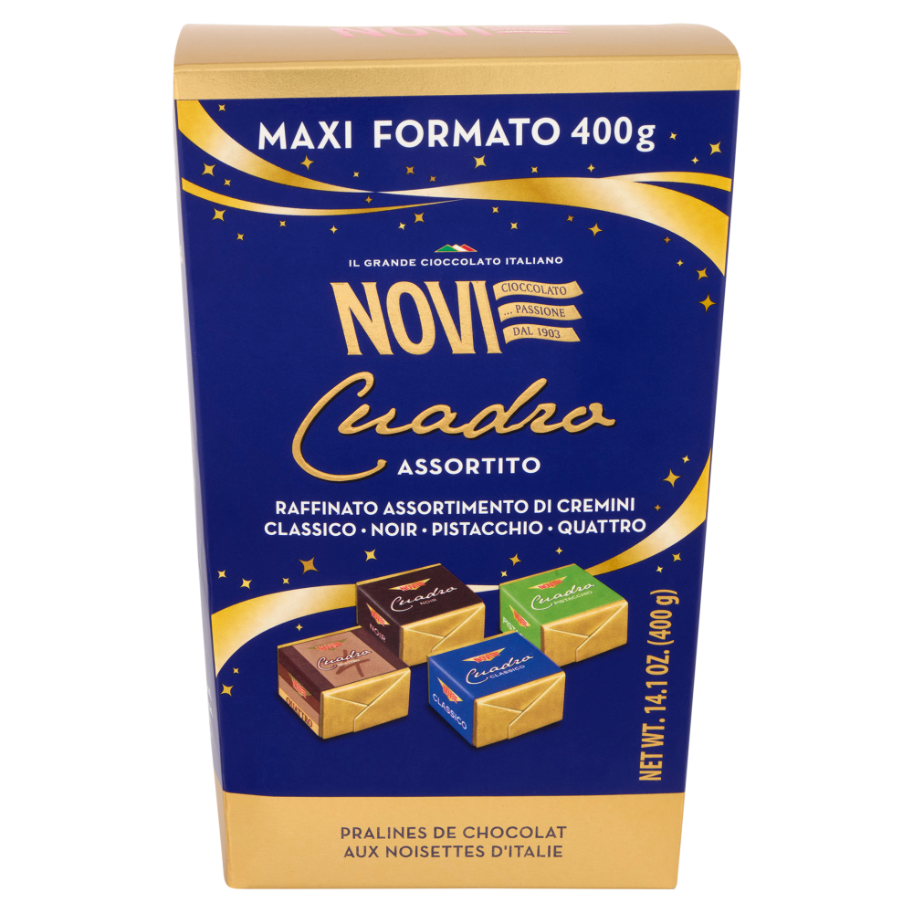 Novi Cuadro Assortito Classico - Noir - Pistacchio 400 g