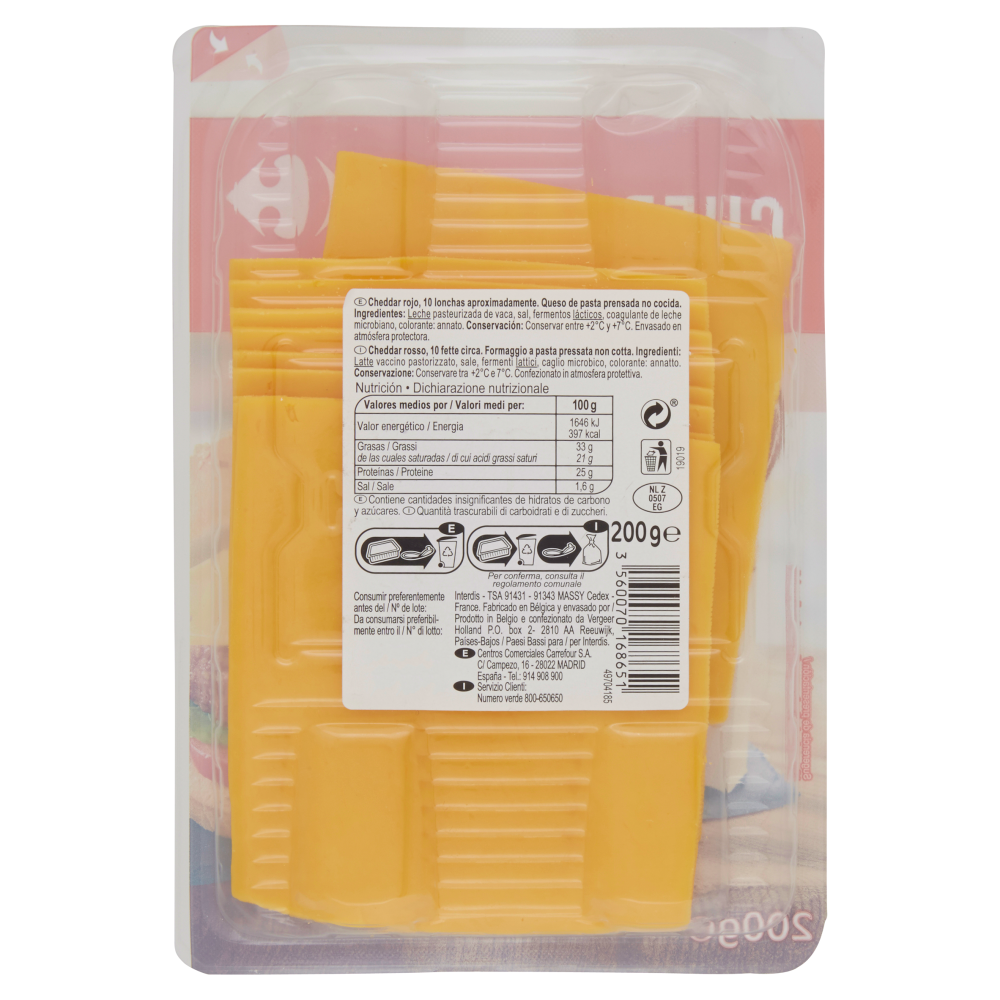 Carrefour Cheddar 200 g