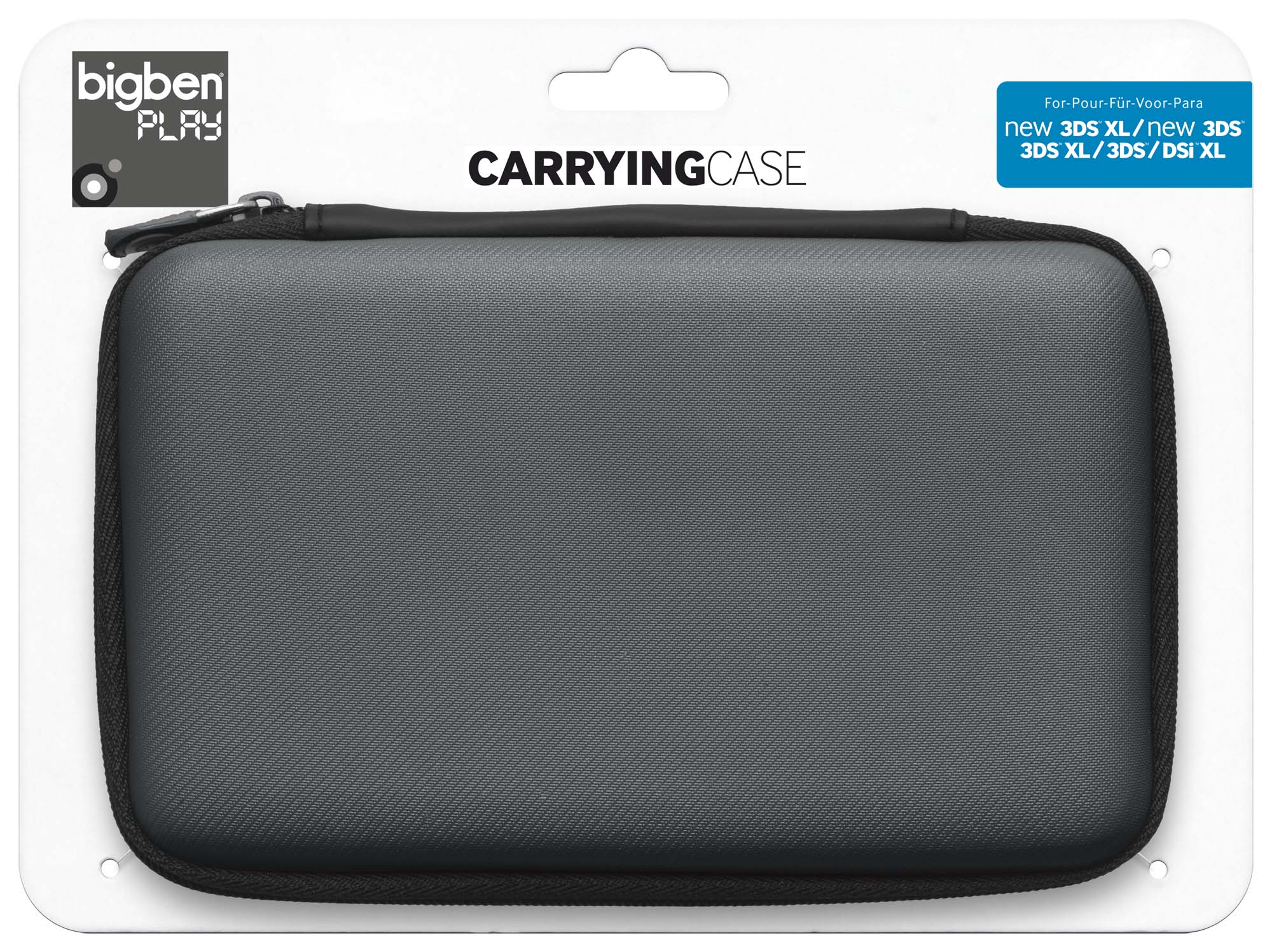 Bigben Interactive 3DSXLPOUCH custodia per console portatile Custodia a tasca Nintendo EVA (Acetato del vinile dell'etilene) Nero, Blu, Grigio, Rosa, Rosso