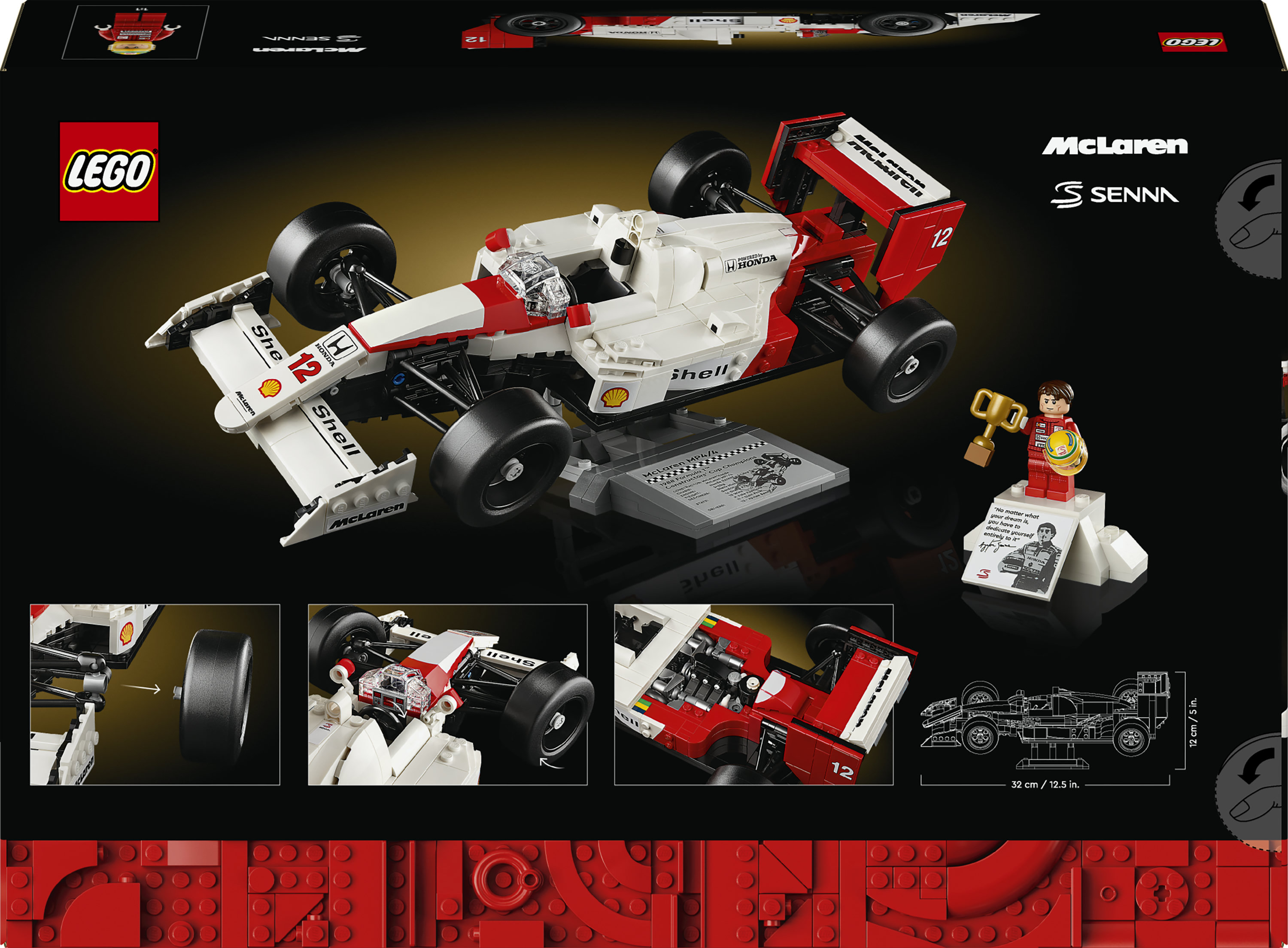 LEGO ICONS McLaren MP4/4 e Ayrton Senna