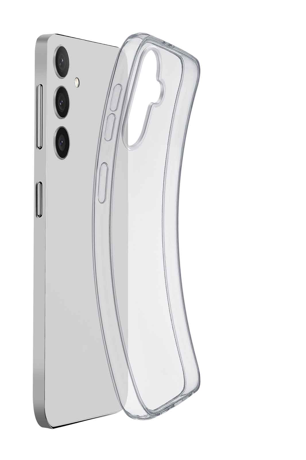 Cellularline Fine - Galaxy A36/A56 Cover in gomma morbida ultra sottile e trasparente