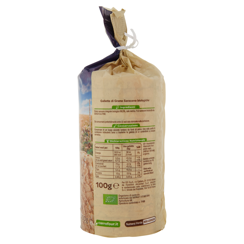 Carrefour Bio Gallette di Grano Saraceno 100 g