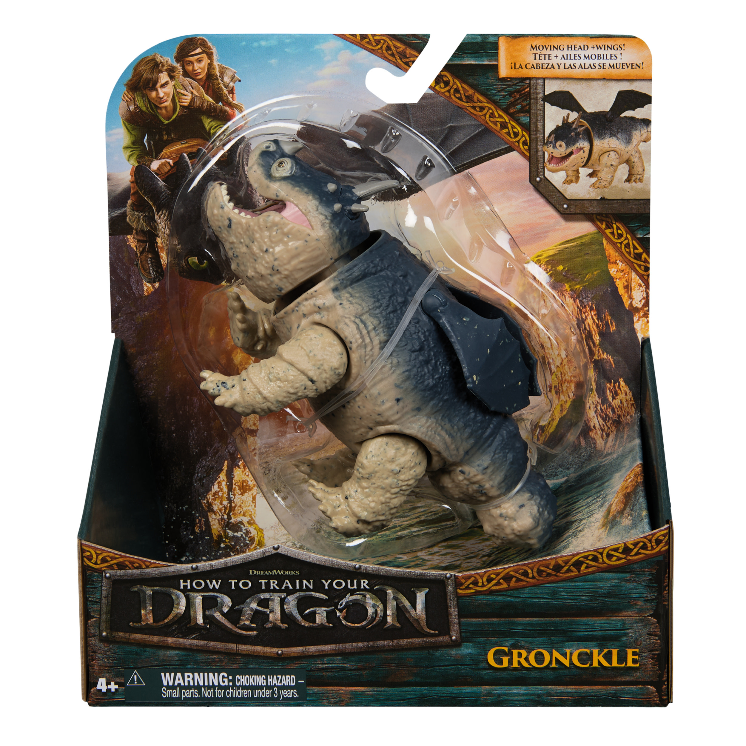 How to train your dragon DreamWorks Dragons, , Toothless, drago da 23 cm, giocattoli per bambini dai 4 anni in su