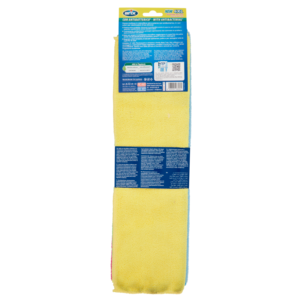 arix Microfibre Multiuso con Antibatterico* 4XL 4 pz