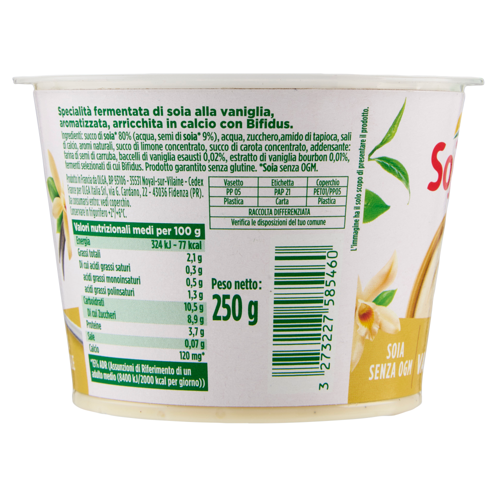 Sojasun Bifidus Vaniglia 250 g