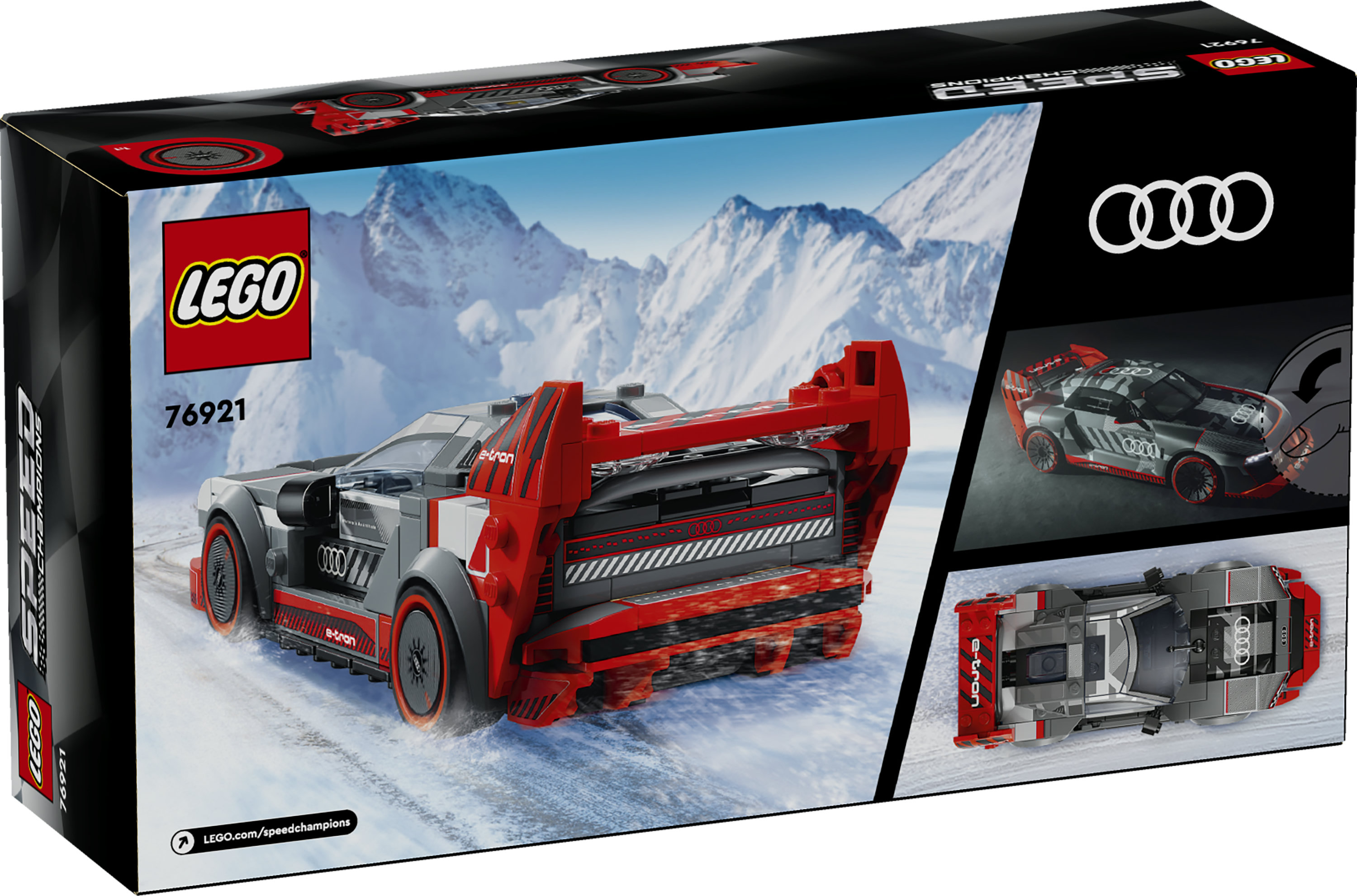 LEGO Speed Champions 76921 Auto da Corsa Audi S1 E-Tron Quattro, Modellino da Costruire di Macchina Giocattolo per Bambini 9+