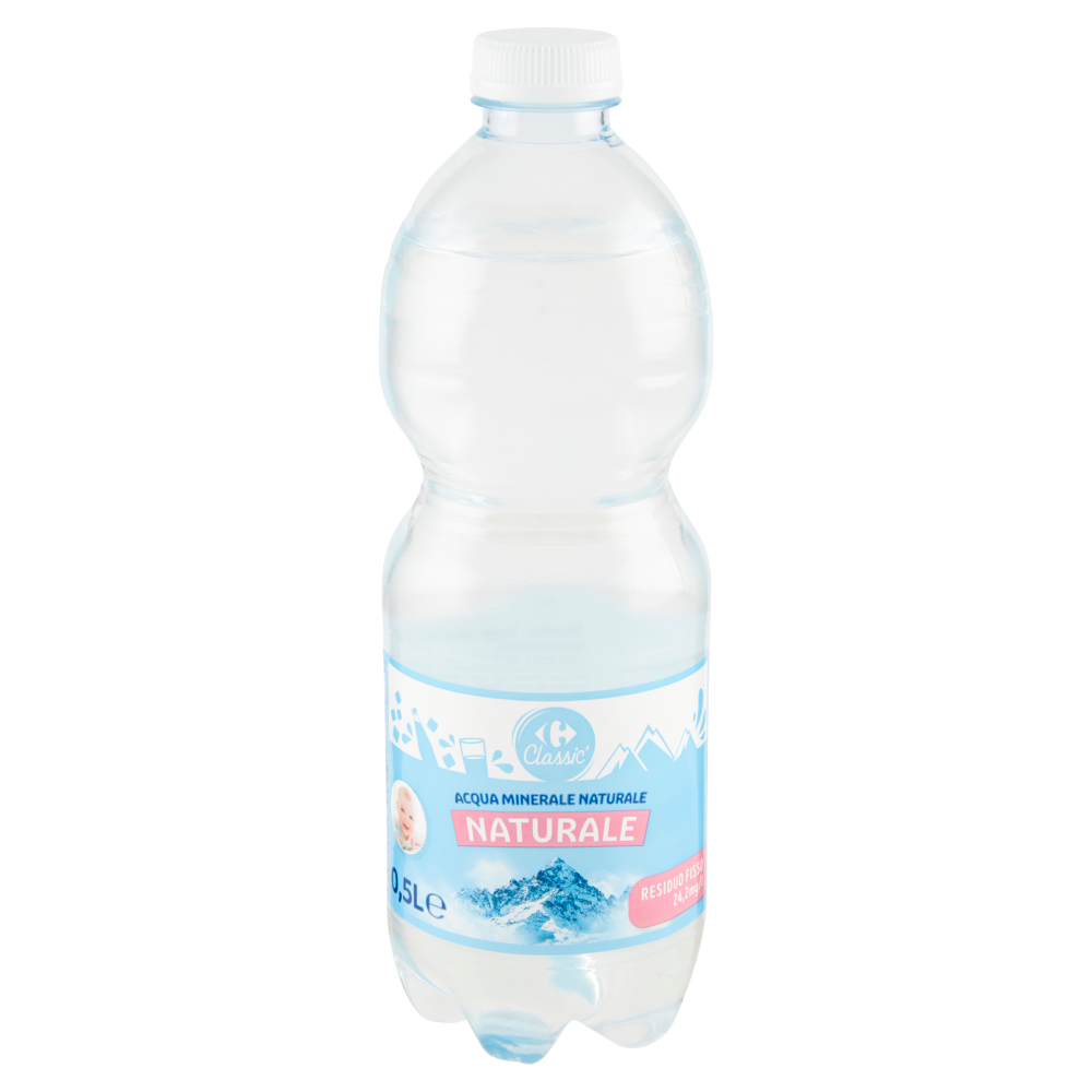 Carrefour Classic Naturale Acqua Minerale Naturale Monviso 0,5 L