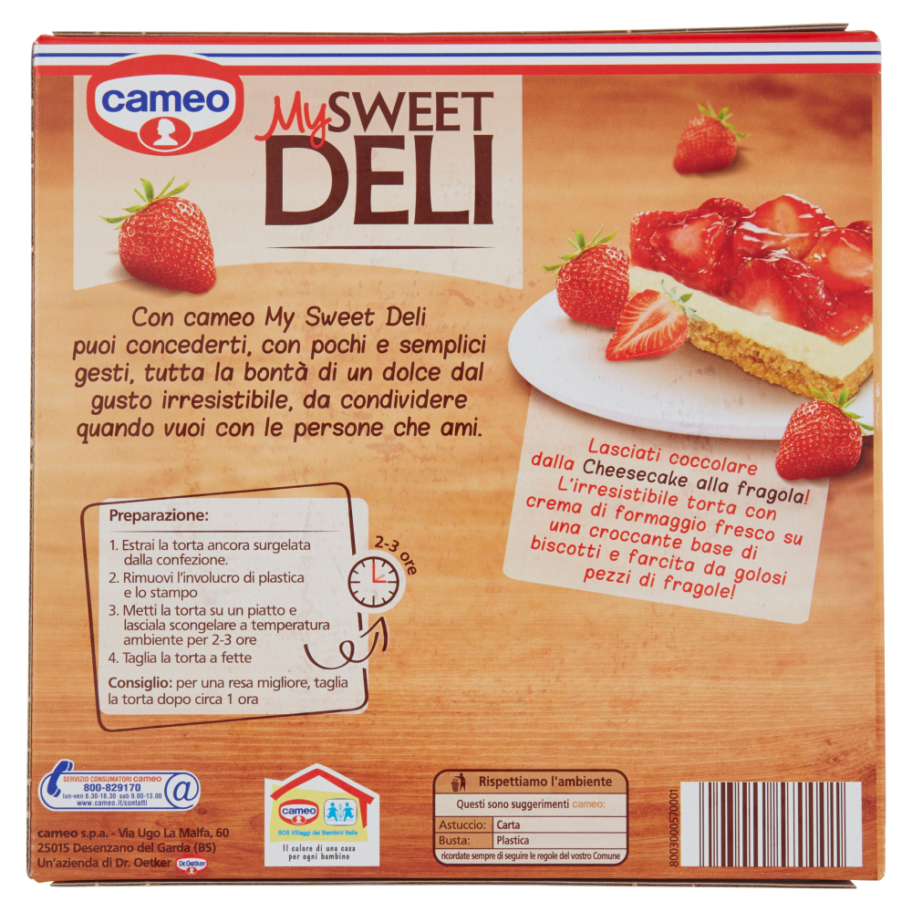 cameo My Sweet Deli Cheesecake Fragola 550 g
