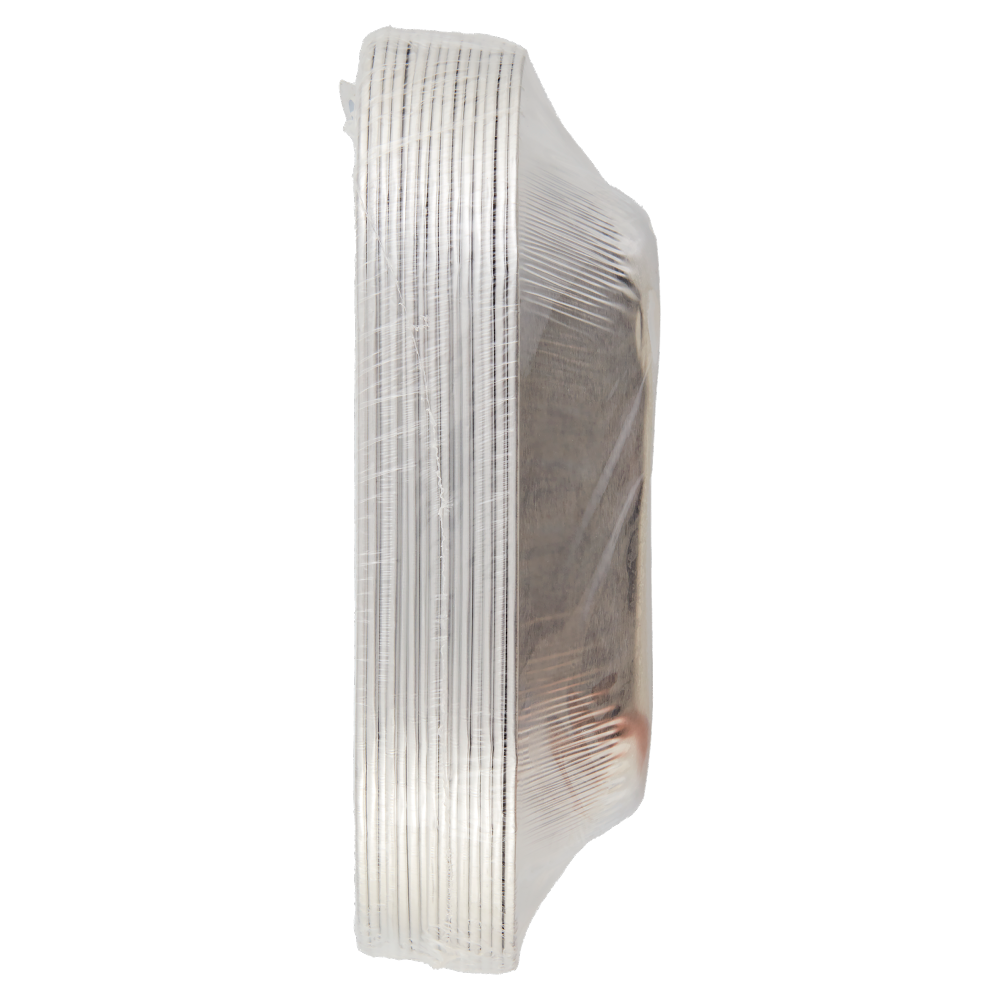 Piatti In Alluminio Cuki - Lotto Da 100 Pezzi | Resistenti, Riciclabili, Forno E Microonde | 18x18cm - Foto 5