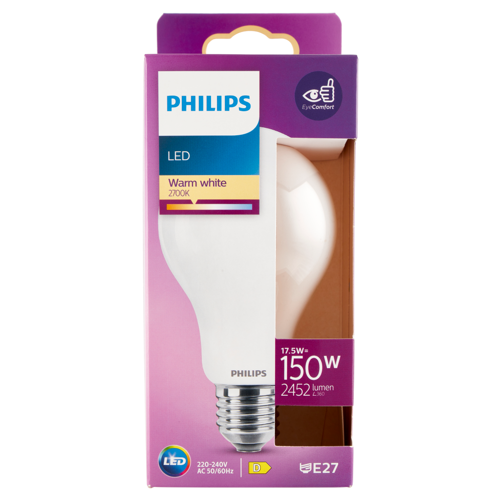 Philips Led goccia vetro 150W E27 2700K