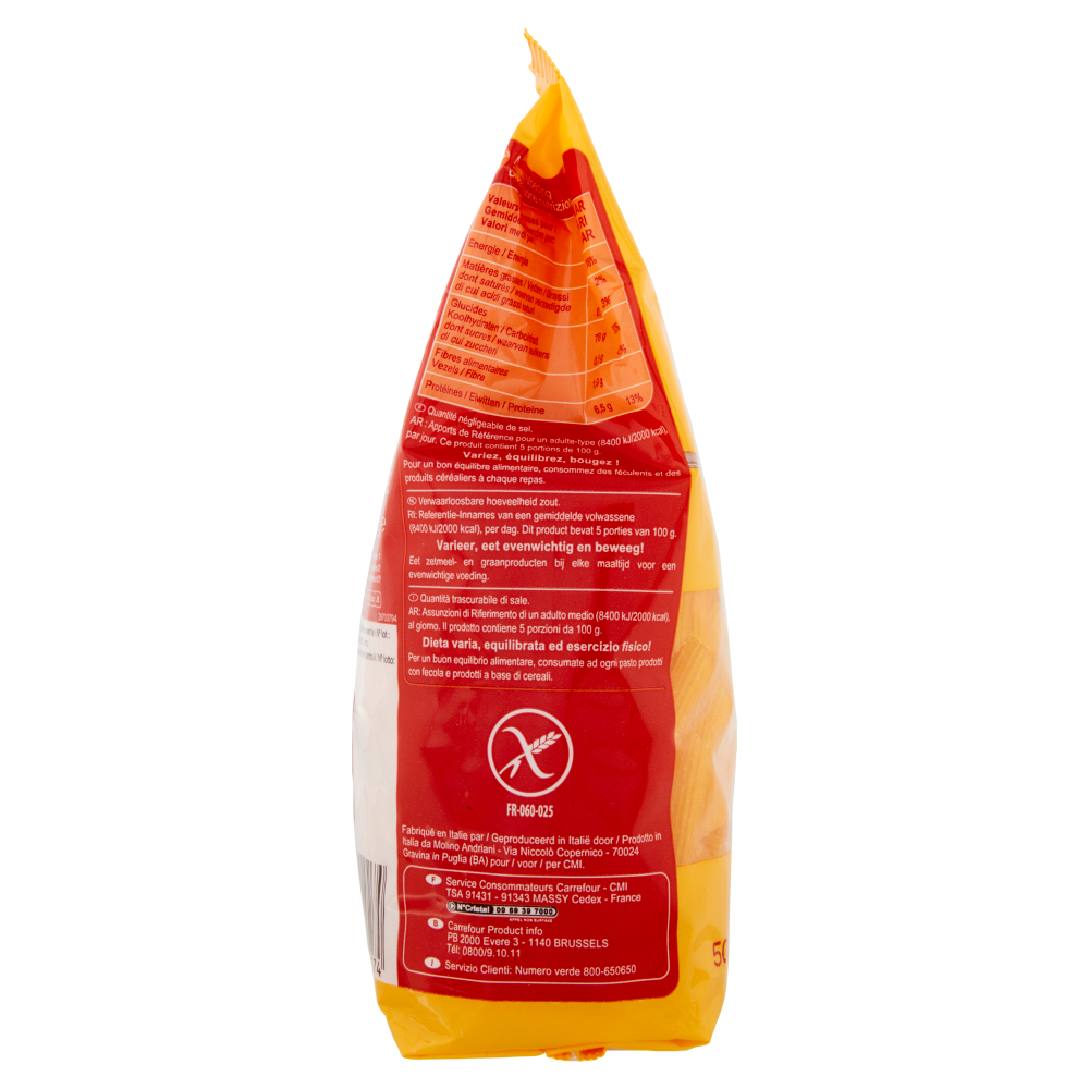Carrefour Penne Rigate No Gluten!* 500 g