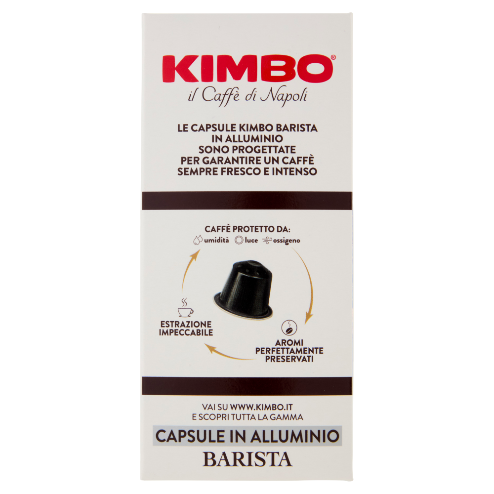 Kimbo Espresso Barista Ristretto Capsule Compatibili con Macchine Nespresso* Original 30 x 5,5 g
