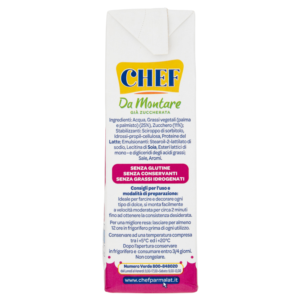 Chef da Montare Gi&agrave; Zuccherata 500 ml
