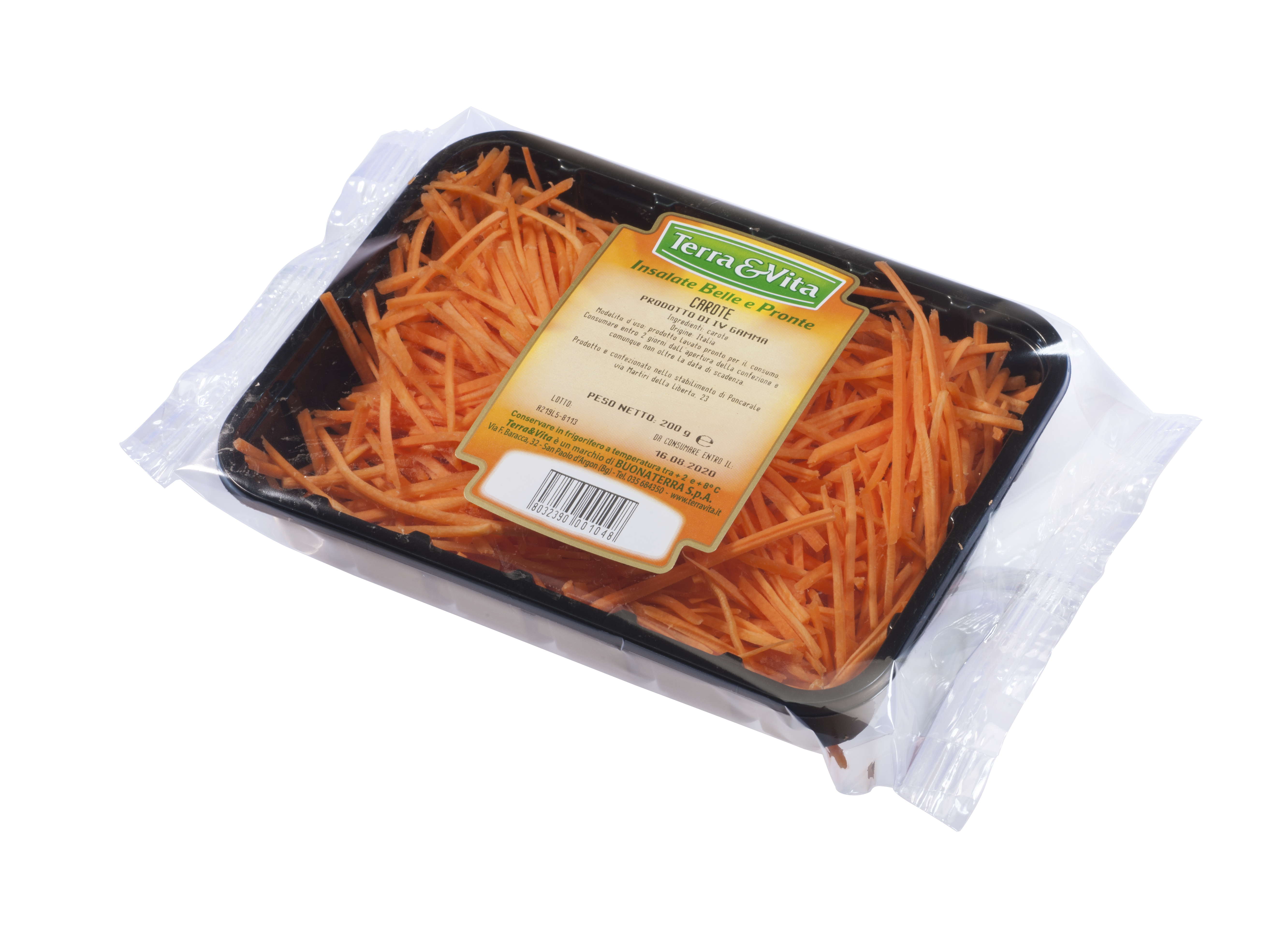 Carote Julienne Tagliato e Lavato