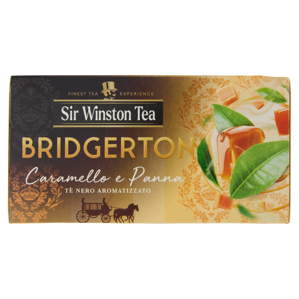 Sir Winston Tea Bridgerton Caramello e Panna Tè Nero Aromatizzato 20 x 1,75 g