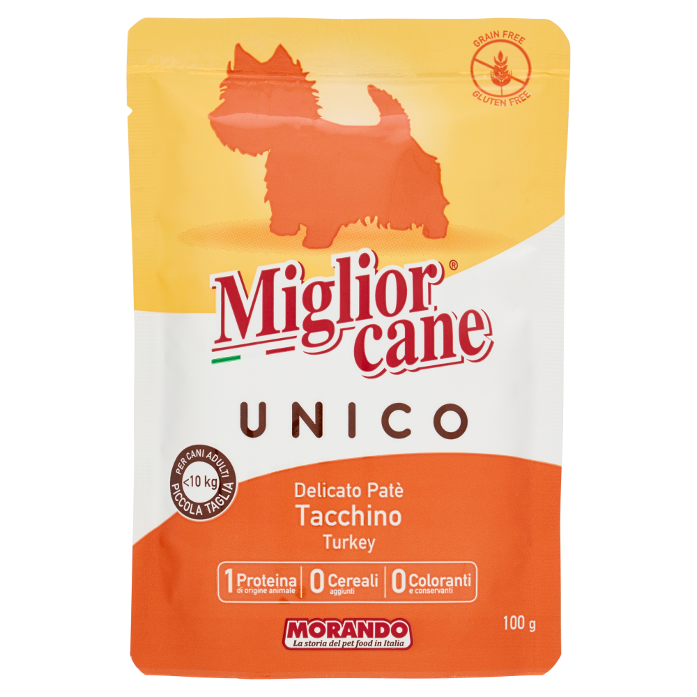 Migliorcane Unico Delicato Patè Tacchino 100 g