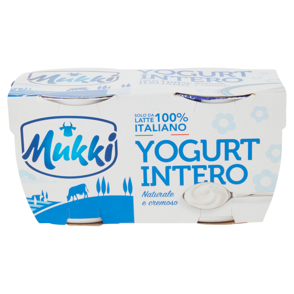 Mukki Yogurt Intero Naturale e cremoso 2 x 125 g