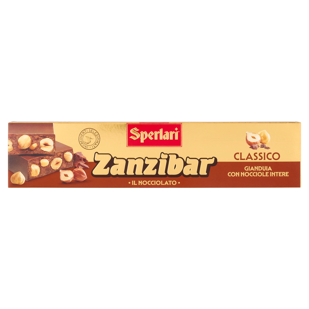 Sperlari Zanzibar il Nocciolato Classico Gianduia con Nocciole Intere 250 g