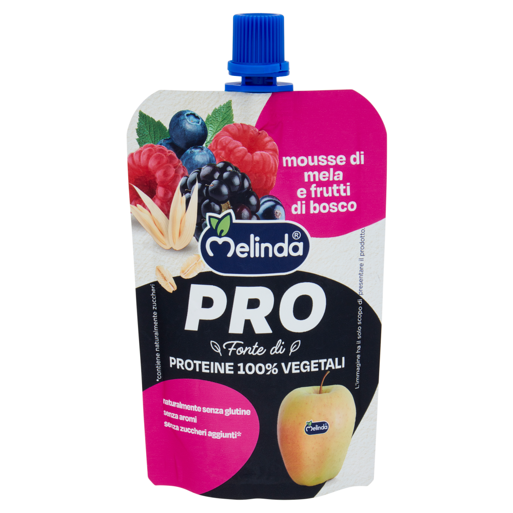 Melinda Pro mousse di mela e frutti di bosco 100 g