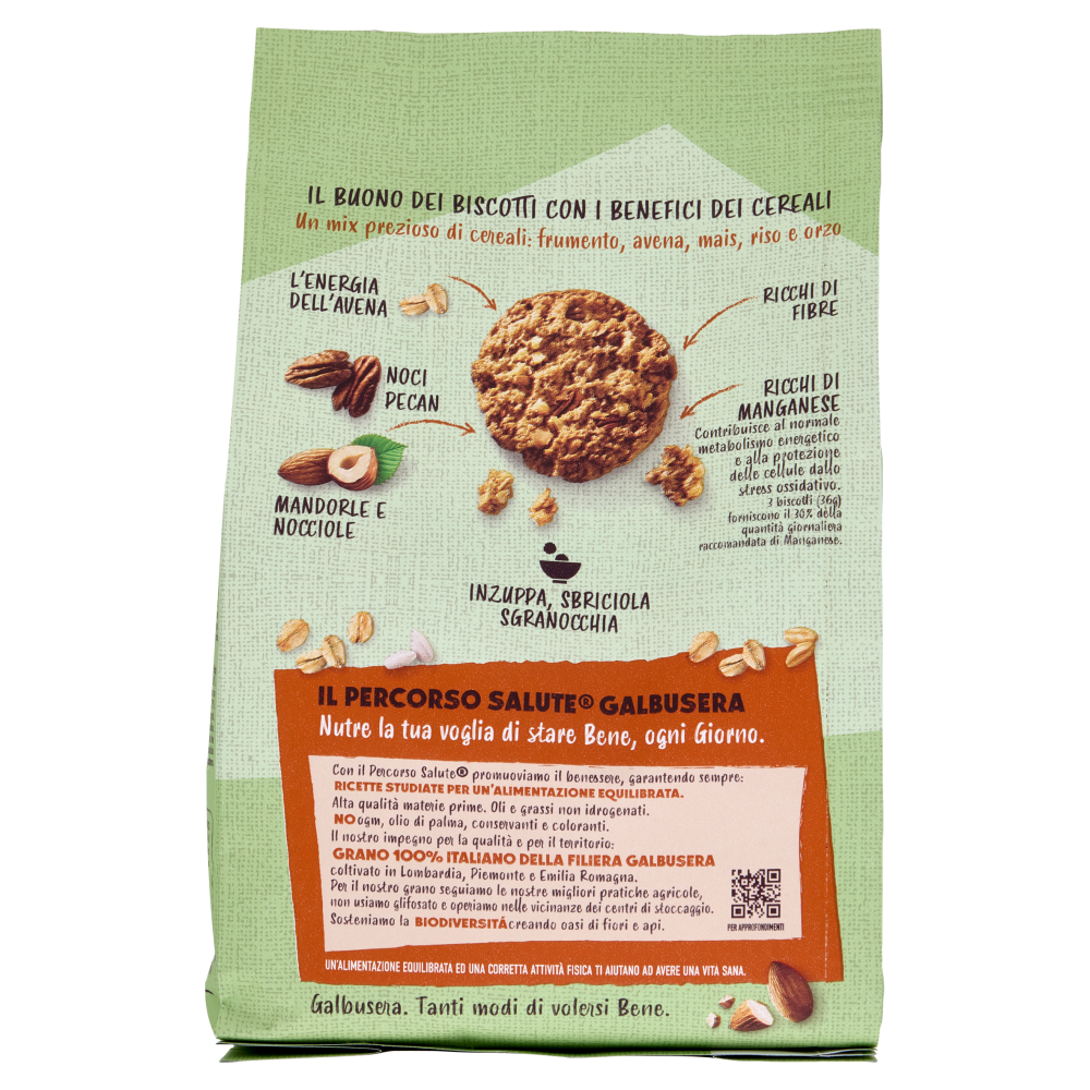 Galbusera Cereali G Granola e Frolla 100% Vegetali Avena, Noci Pecan, Mandorle e Nocciole 280 g