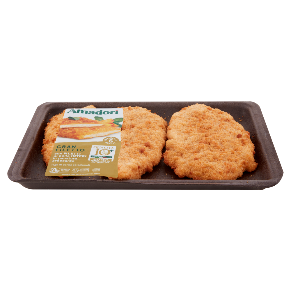 Amadori Qualit&agrave; 10+ Gran Filetto Impanato 0,250 kg