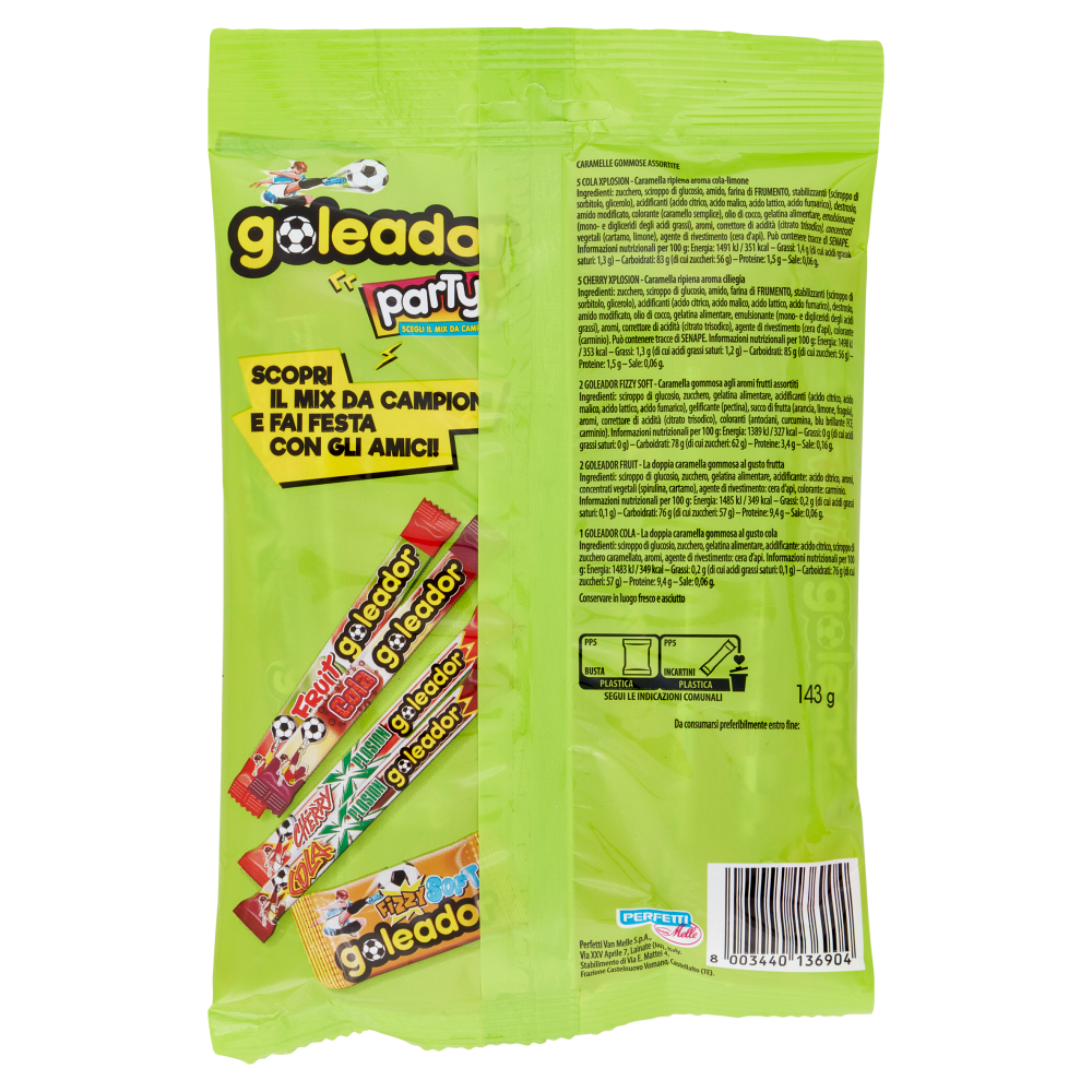 goleador party 15 Pezzi 143 g