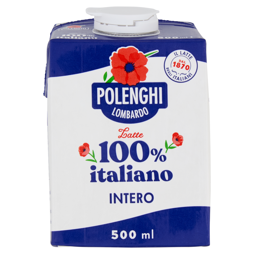 Polenghi Lombardo Latte 100% italiano Intero 500 ml