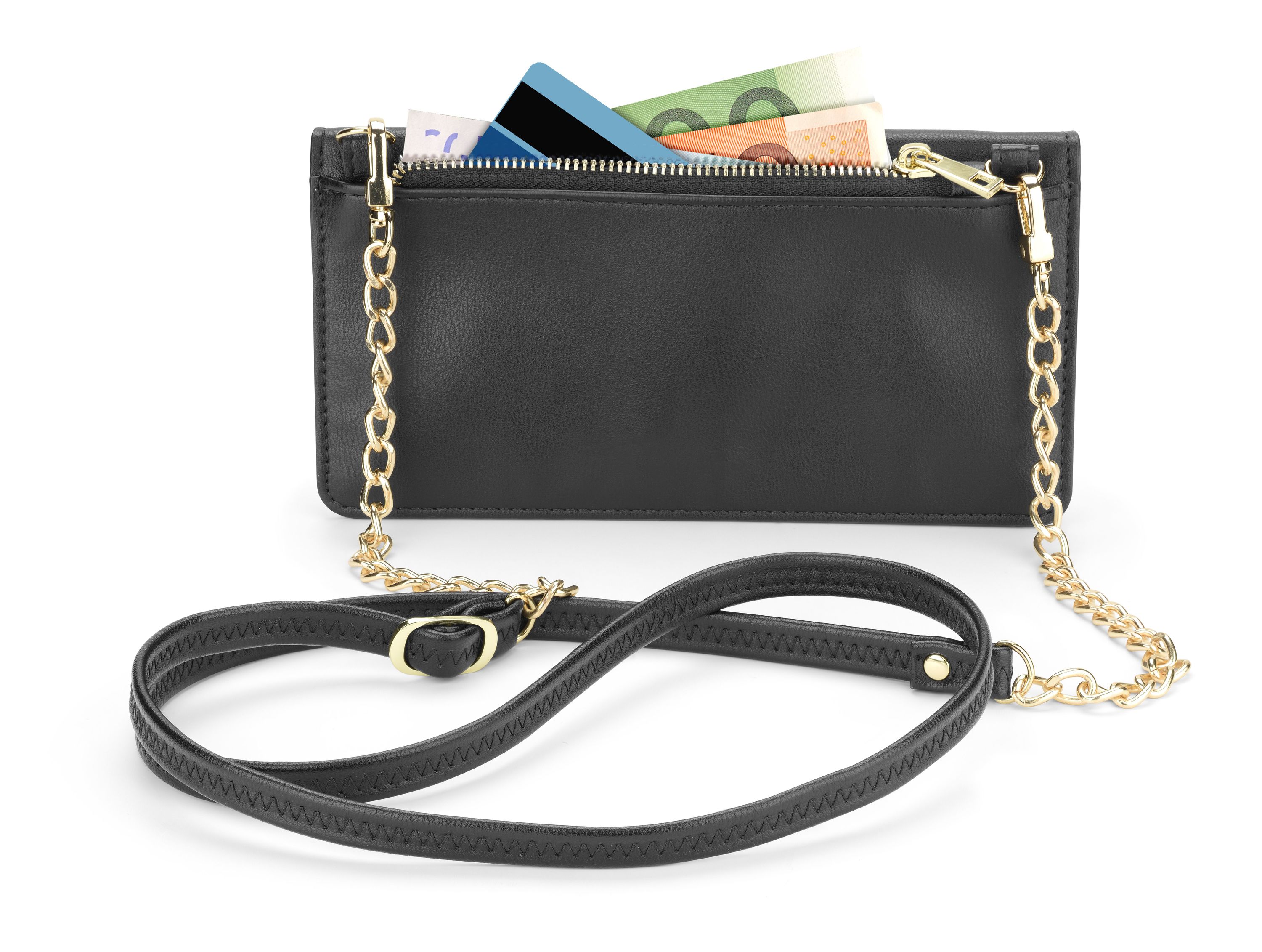 Cellularline Mini Bag - Petit Custodia effetto pelle con tracolla