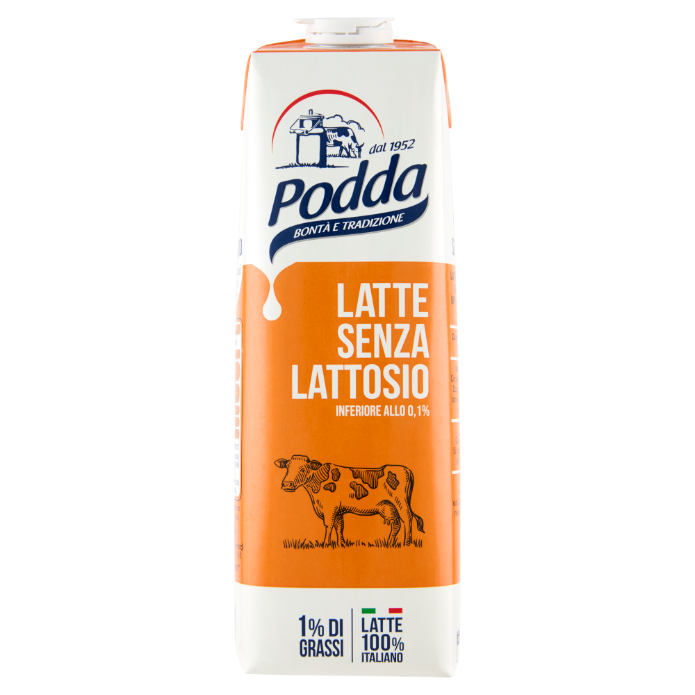 Podda Latte Senza Lattosio 1% di Grassi 1 litro
