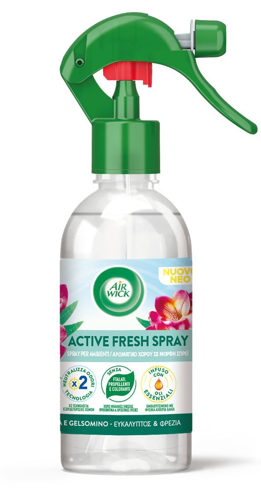 Air Wick Spray Profumatore Ambiente Active Fresh Fresia