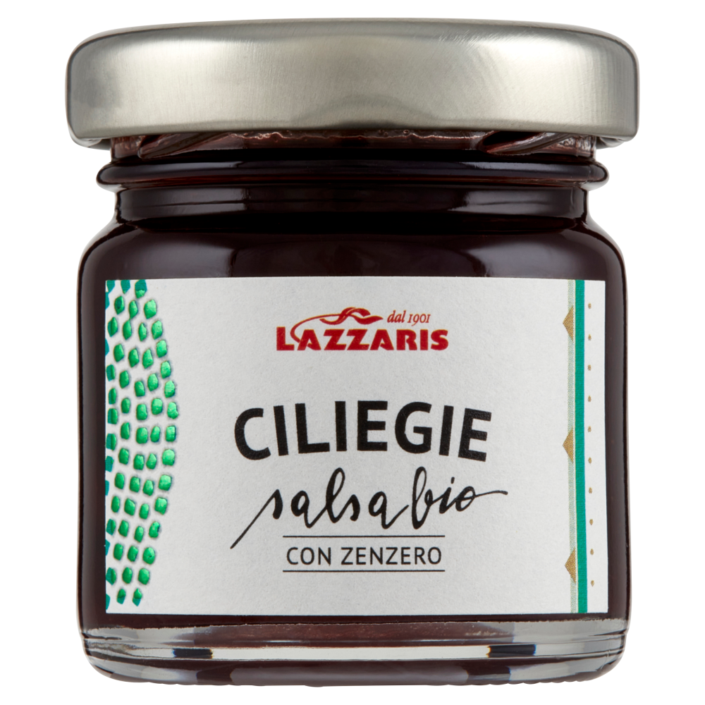 Lazzaris Ciliegie salsa bio con Zenzero 40 g