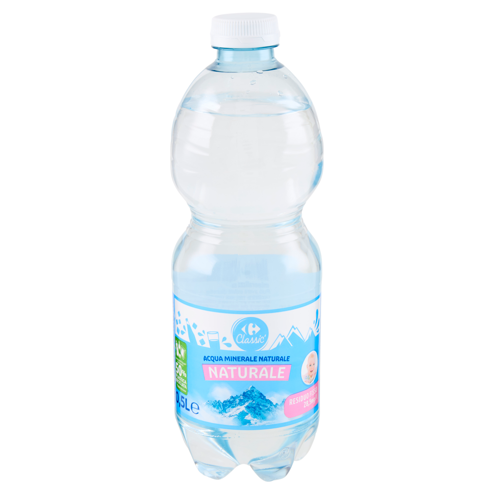 Carrefour Classic Naturale Acqua Minerale Naturale Monviso 0,5 L