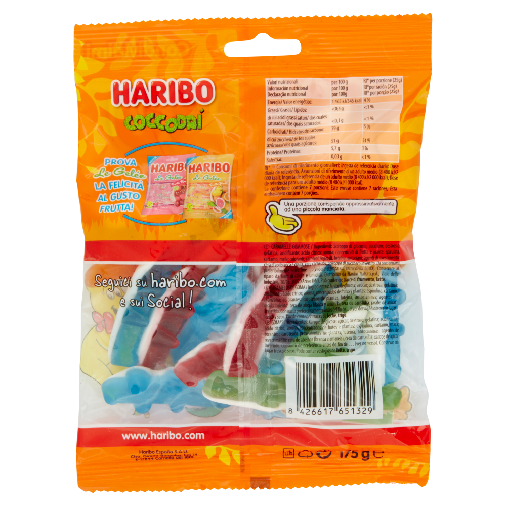 Haribo Coccodr&igrave; 175 g