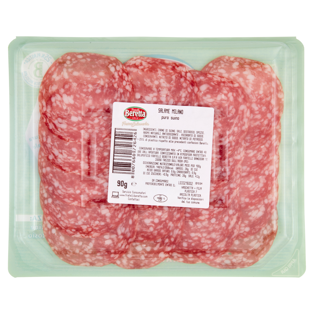 Fratelli Beretta Fresca Salumeria Salame Milano 90 g