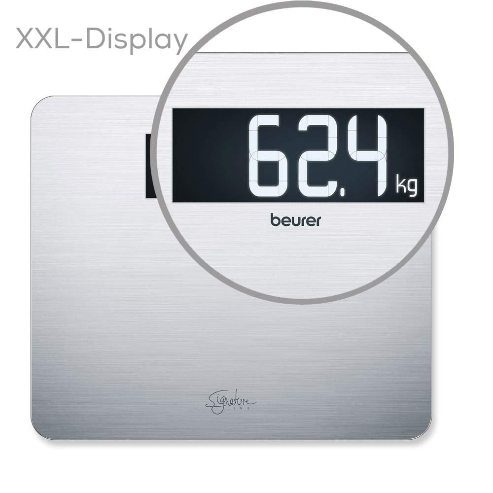 Beurer GS 405 Signature Line Bilancia in Acciaio Inox XXL con Portata fino a 200 kg