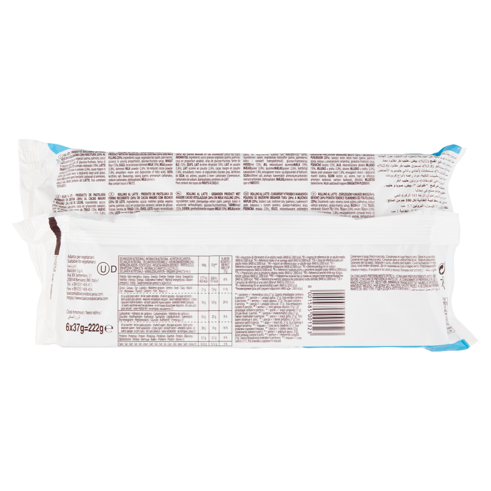 Balconi Rollino Latte 6 x 37 g