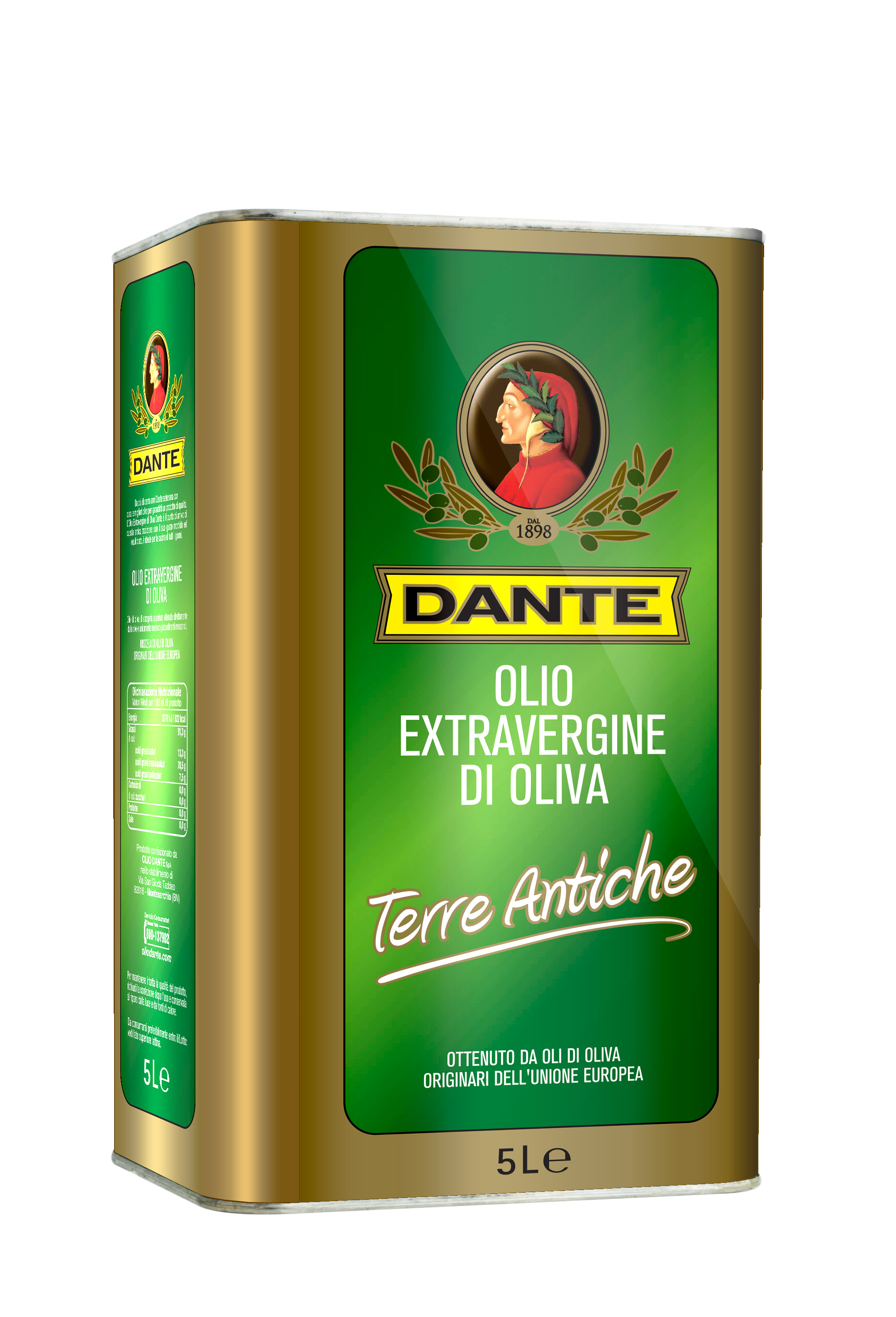 Dante Olio Extravergine di Oliva Terre Antiche 5 L