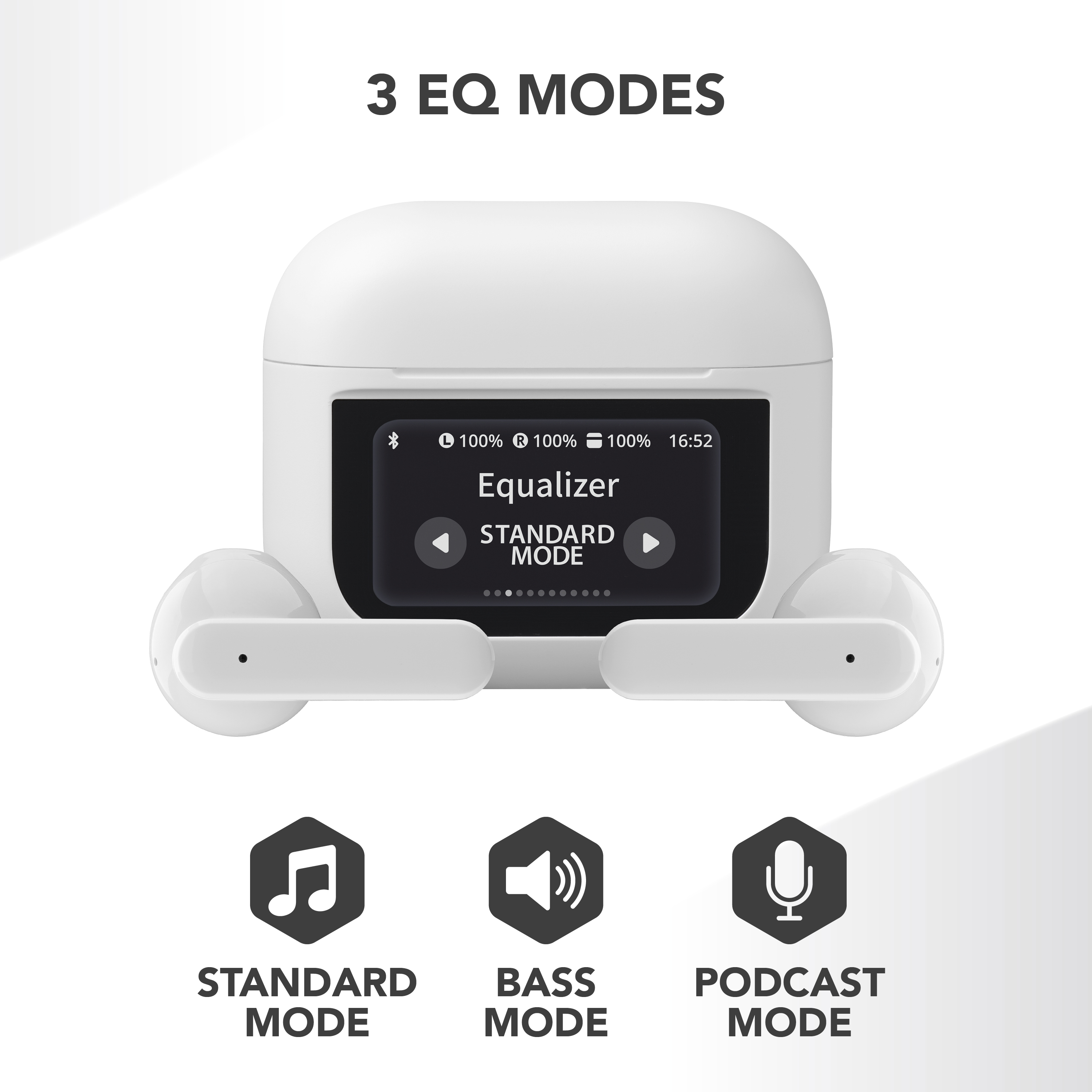 Music Sound GROOVE Auricolare TWS con display touch multi-funzione