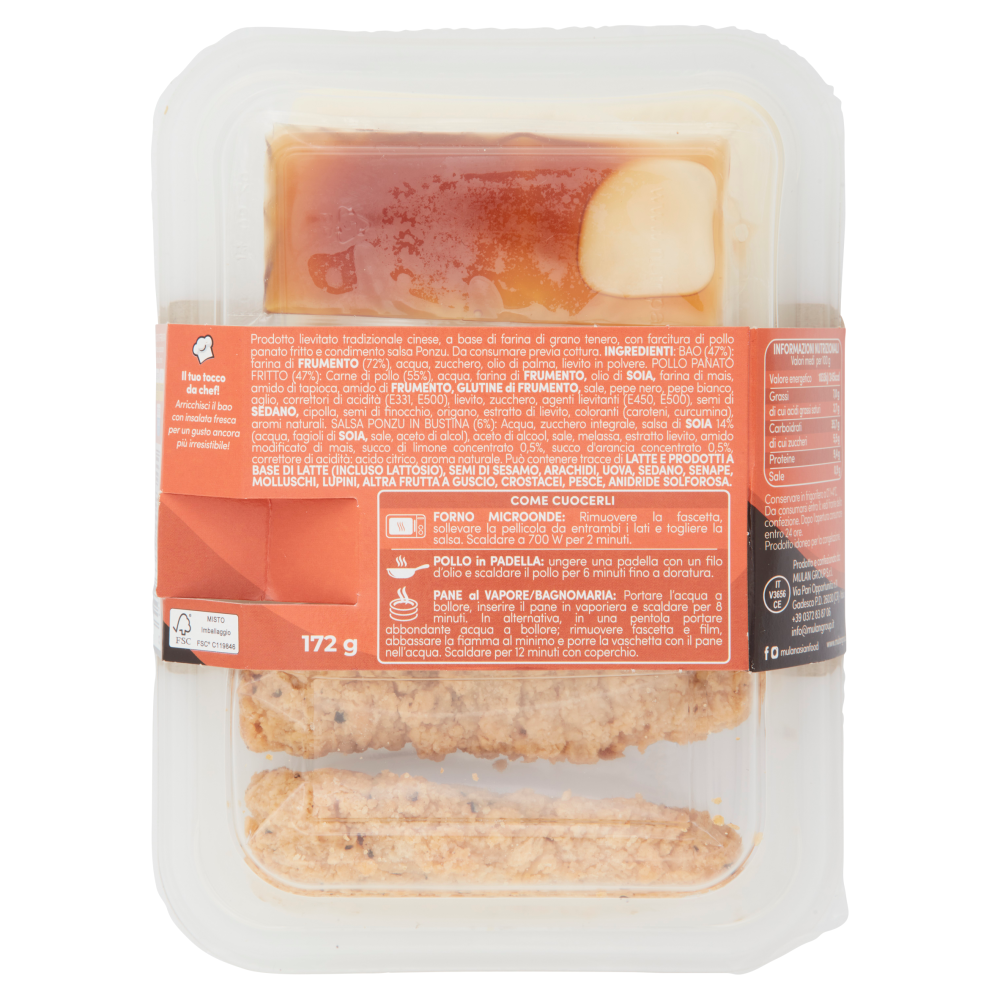 Mulan Street Food Bao e Pollo Fritto con Salsa Ponzu 172 g